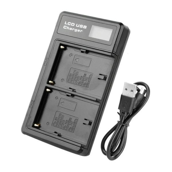 Dual USB Battery Charger Compatible with SONY NP-F550/750/950/970/980