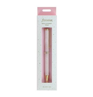1mm Black Ink Ball Point Pen Confetti Rose Quarts