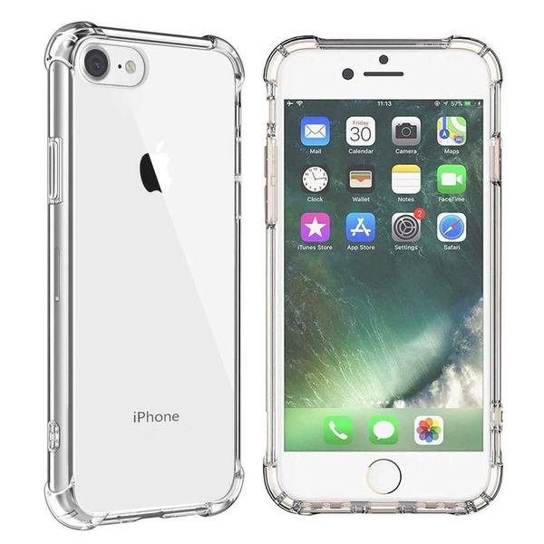 URK Shockproof Protective TPU Gel Case Clear Pouch for iPhone 6plus/6s plus