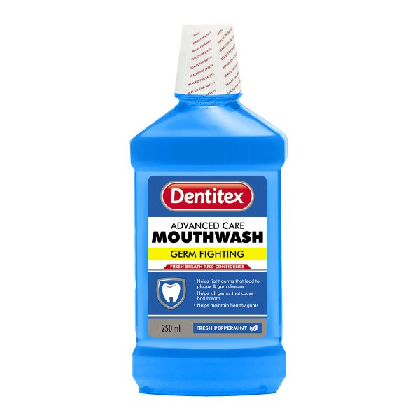 Dentitex Mouthwash Fresh Pepermint 250Ml - 2 Pack