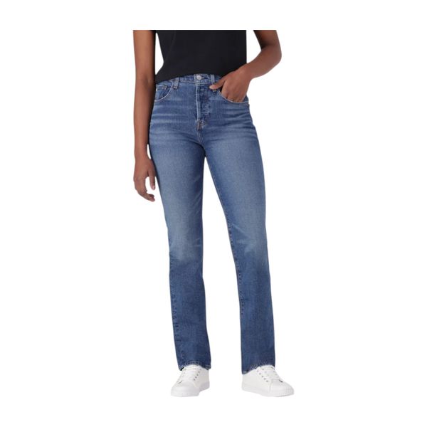 Levi's Women's 501 Original Jeans Straight Leg - Medium Indigo - Worn In