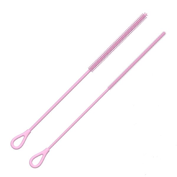 Silicone Straw Cleaner Brushes Extra Long Reusable Flexible Straw Cleaning