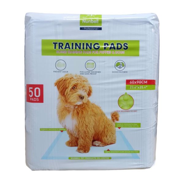 Nunbell Training Pads for Puppies and Dogs - Large - Pack of 50