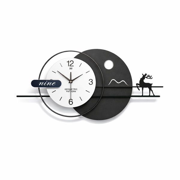 Large Wall Clock - Modern, Silent, Battery Operated