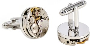 Movement Cufflinks Steampunk Watch Mens Shirt Vintage Watch Cuff Links