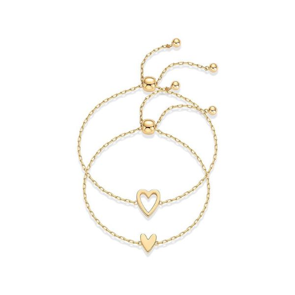 ZELTRYN Sweet Girly Heart Hollow Adjustable Bracelet