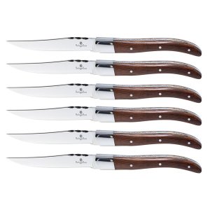 Berlinger Haus 6-Piece Steak Knife Set with Rosewood Handle - Laguiole