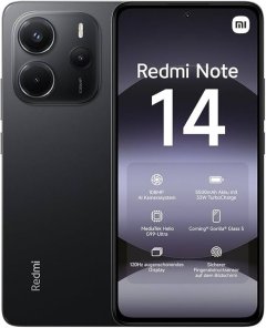 Redmi Note 14 8GB RAM + 256GB ROM - Black - Parallel Import