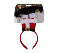 Xmas Upside Down Santa Headband 29cm x 2