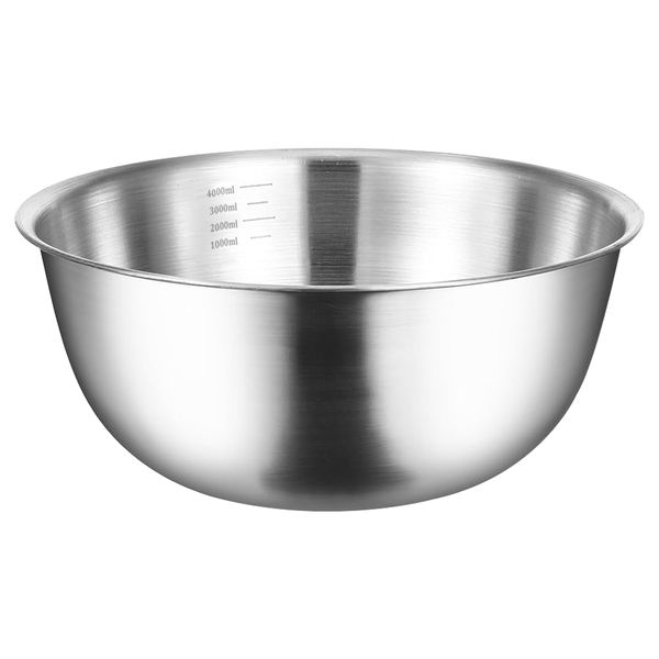 Large Premium Stainless Steel Mixing, Baking Bowls - 4000ml
