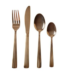George &amp; Mason - Tamara 16 Piece Cutlery Set - Rose Gold
