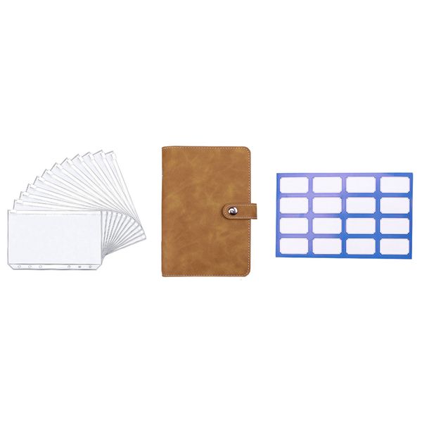Brown Budget Binder For Cash Vouchers Planner Notebook Cover