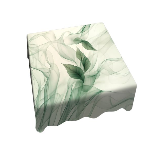 Green Silk in the Wind Square Tablecloth