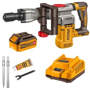 Ingco - Cordless Demolition Hammer (16J) with 4.0Ah Battery &amp; Charger