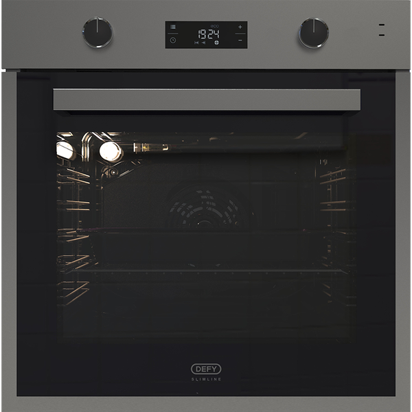 Defy 60cm Slimline Thermofan+ Eye-Level Oven DBO496 - Stainless Steel