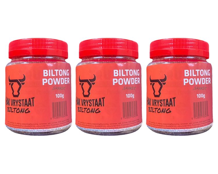 Hak Vrystaat Biltong Powder Shaker 3 x 100g