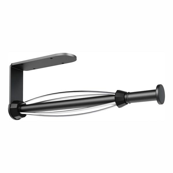 Paper Towel Holder Under Cabinet for Kitchen Bathroom Stainless Steel Black