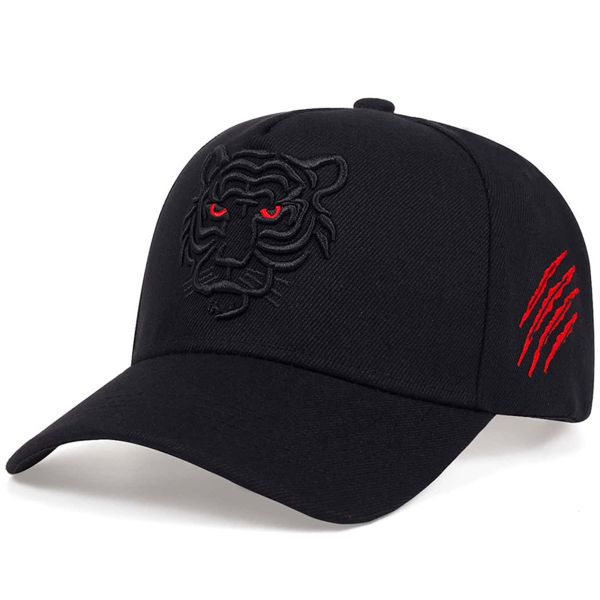 New Tiger Head Embroidered Baseball Cap Sun Protection Duckbill Hat