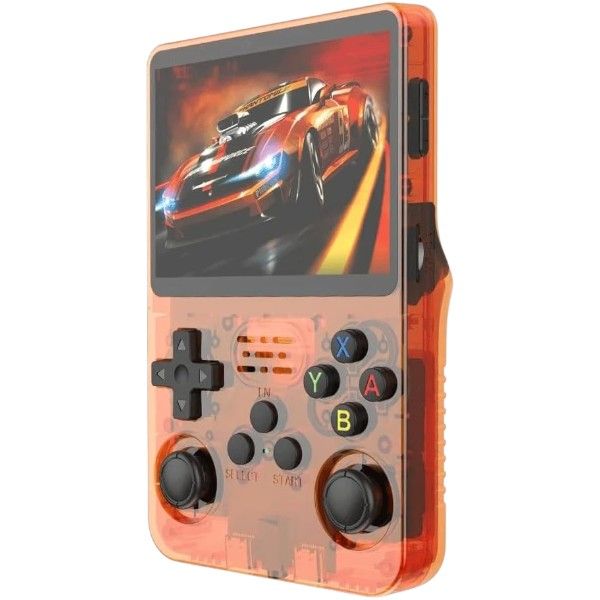 R36S - Retro Handheld Gaming Console With Wide Range of Gameplay - Orange