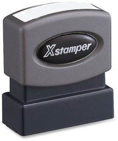X Stamper Self Inking Red Stamp - By Hand