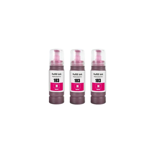 Compatible Magenta 103 Ink Bottle is compatible with Epson 103 Magenta x 3