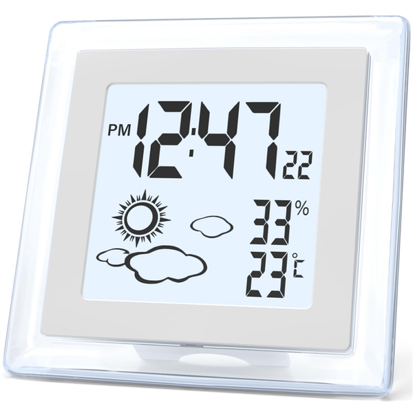 Digital Battery Operated Alarm Clock With Auto Backlight