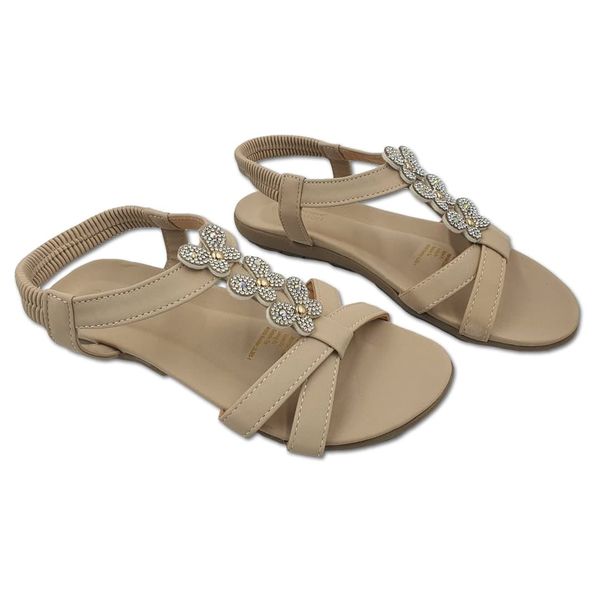 Ladies Sandals With Beadwork