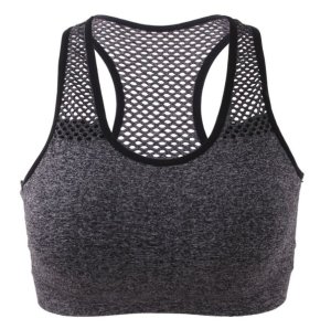 Women's Sports Bra - Quick - dry, Seamless, Gray, Size XL - 1 Piece