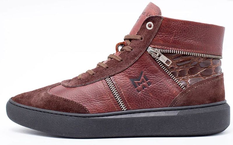 Make My Shoes, Mens Leather Ankle Boots - Brown