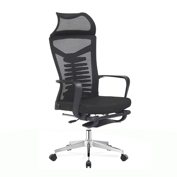 Furnny Office Chair-Ergonomic Retractable Footrest Adjustable High-Back