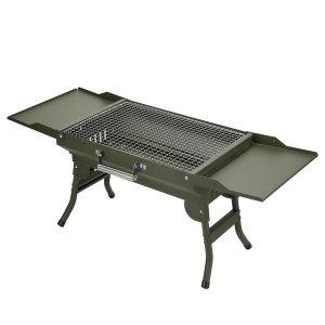 HOMEPOLA Foldable Portable Charcoal Grill, Stainless Steel Grill