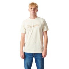 Wrangler Textured Classic Short Sleeve T-shirt in Vintage White