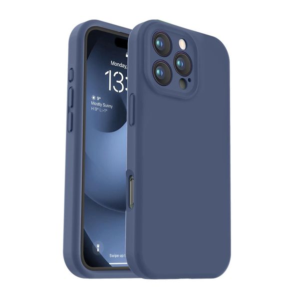 Silicone Back Cover Compatible With iPhone 13 Pro Max -Mint Green