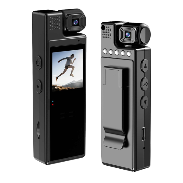 1080P Portable Body Camera 180 Rotating Lens,for Police, Sport