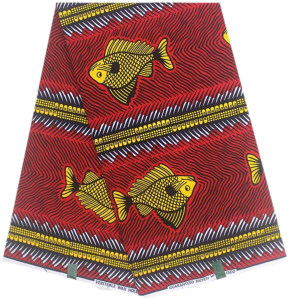Vlisco Hollandaise Wax - Poissone Ankara Fabric