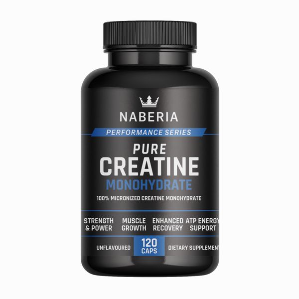 Creatine Monohydrate Capsules (Micronized) Strength &amp; Performance -120 Caps