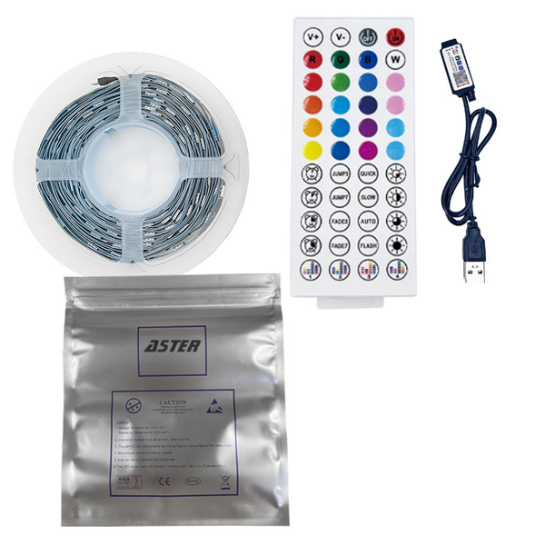 LED RGB Strip String Lights For Bedroom With Remote &amp; App Control - 5M