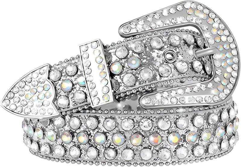 Luxury Strap Rhinestones Belt Bling Crystal Diamond Studded Belts