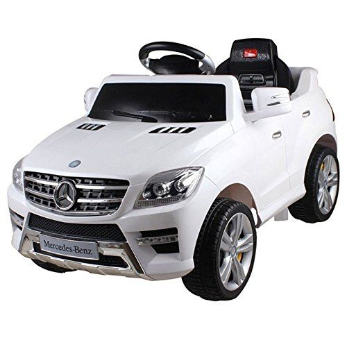 Ride-On Battery Operated Car - White Mercedes Ml350