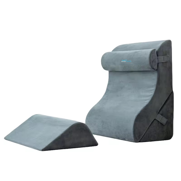 Simply Comfy Sleep Apnea ,Pregnancy &amp; Recovery Household Wedge Pillow - 4 Piece