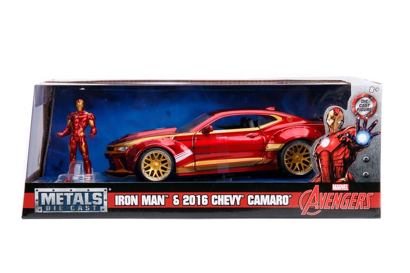 Jada Marvel Ironman 2016 Chevy Camaro SS 1:24 with Ironman Figure