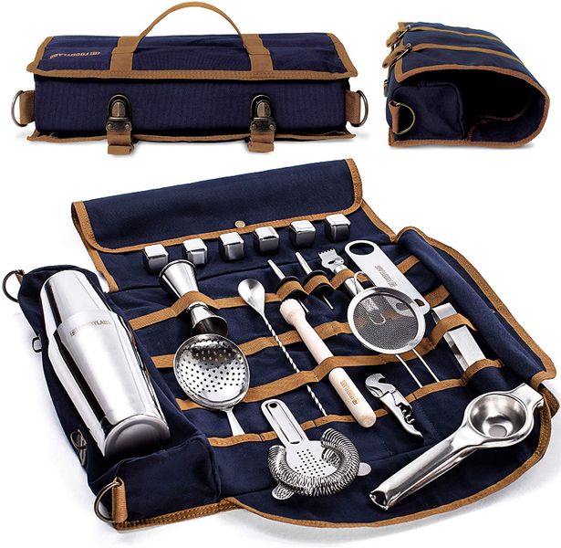 Mixology Bartender Kit - 22 Pieces Complete Barware Tool Sets
