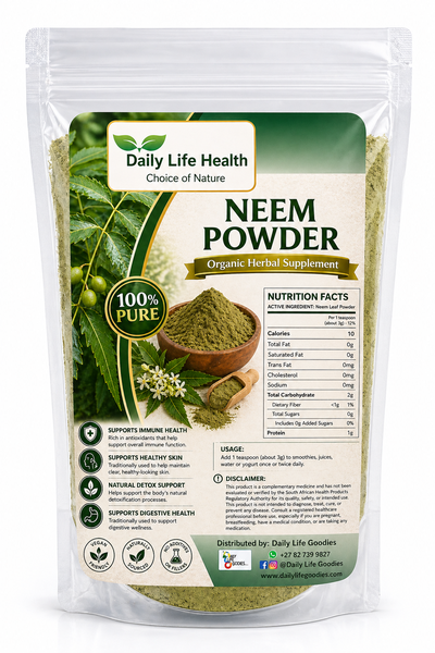 Neem Powder - Natural Fresh Breath &amp; Oral Hygiene | Daily Life Health