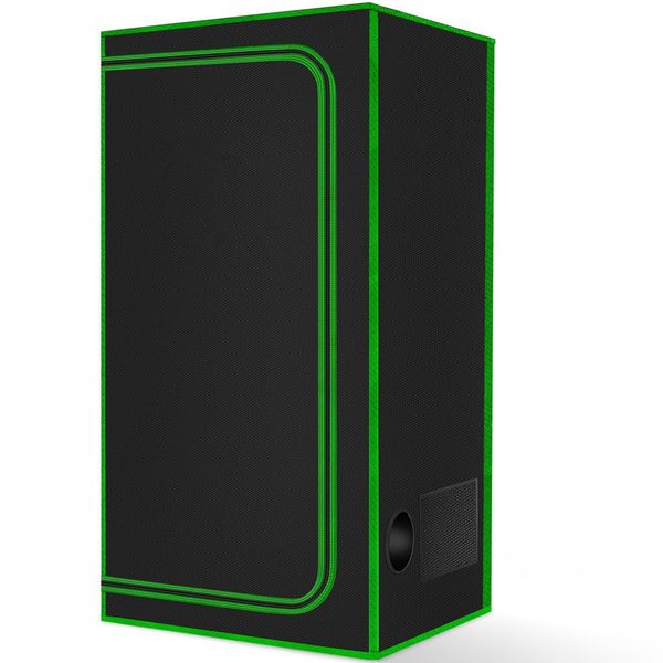 Grow Tent Reflective Mylar Hydroponic with Observation Window,Floor Tray