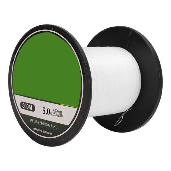 500m 4-Strand PE Braided Line (5.0 White)