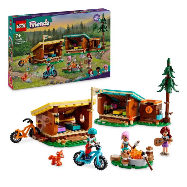 LEGO® - Friends Adventure Camp Cosy Cabins Camping Toy - 42624