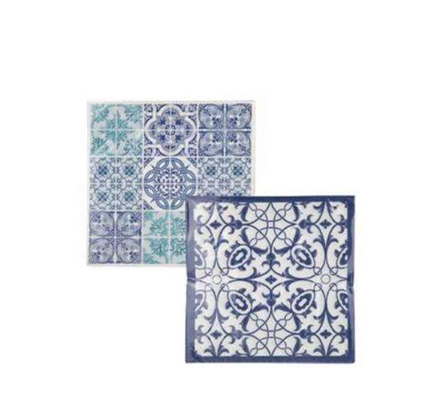 20 Piece 2 Ply Mediterranean Serviettes x 4