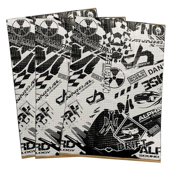 Deaf Bonce Sound Deadening Mat - 60x40cm - 2.0mm Thickness - 3 Pack