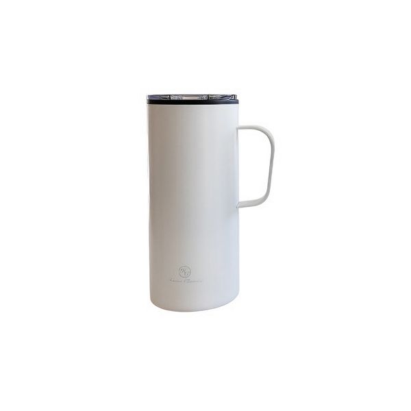Home Classix White, White 0.67 L Double Wall Travel Mug