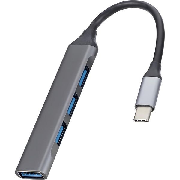 USB Type-C | 4-Port USB Hub with USB 3.0 &amp; USB 2.0 High-Speed Data Adapter
